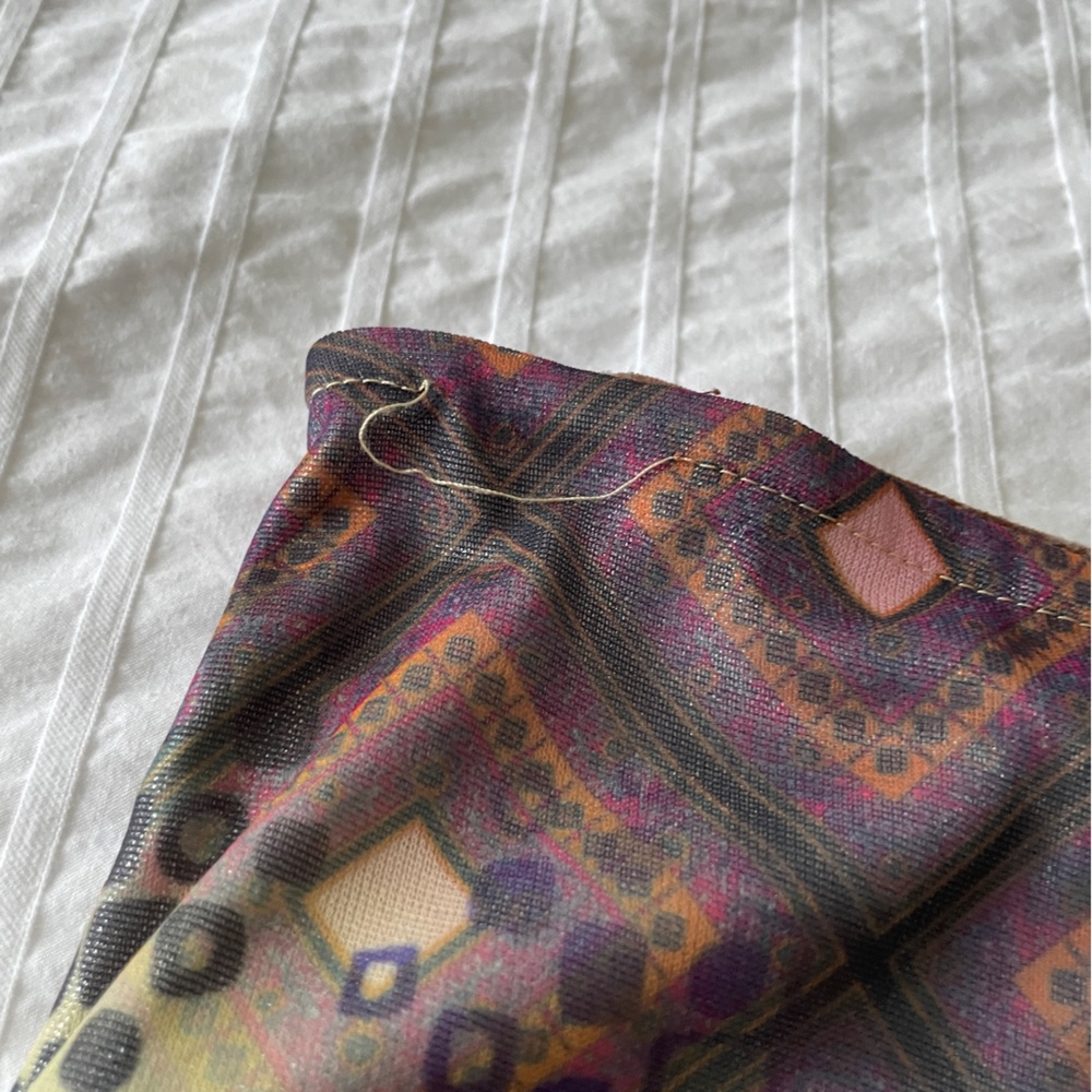 Jane Doe Collection Vintage Multicolor Patterned Midi Skirt - Picture 7 of 9